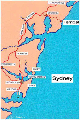 Terrigal Schoolies map